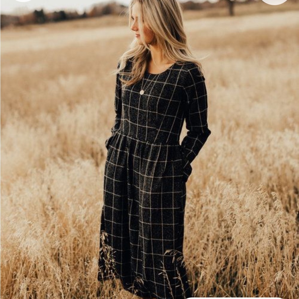 Roolee Art District Dress in Charcoal (MOM dress)